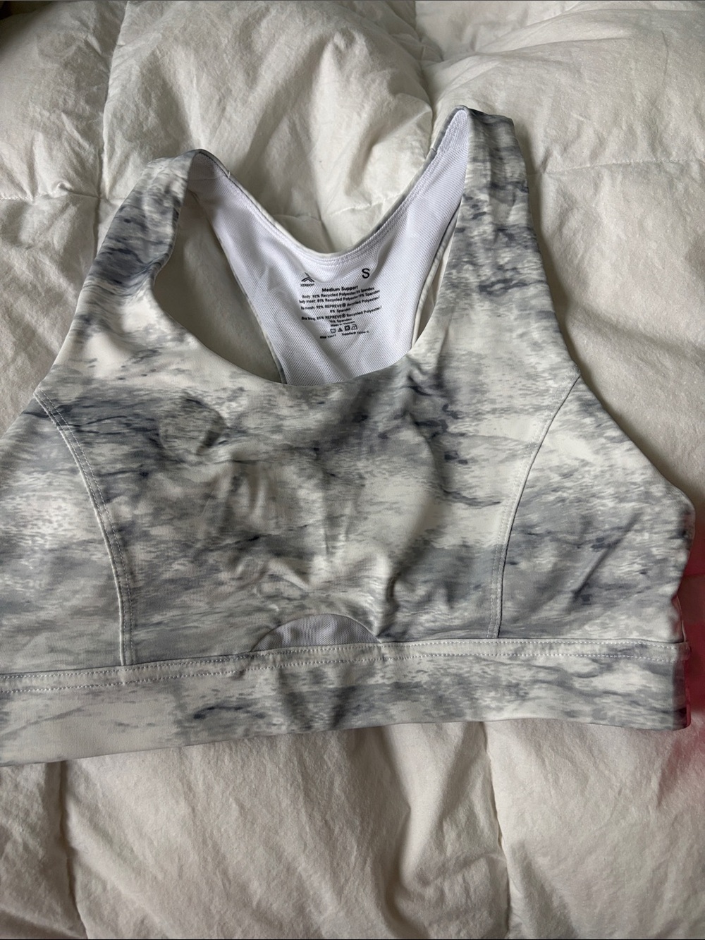 Gray Marble Sports Bra XERSION